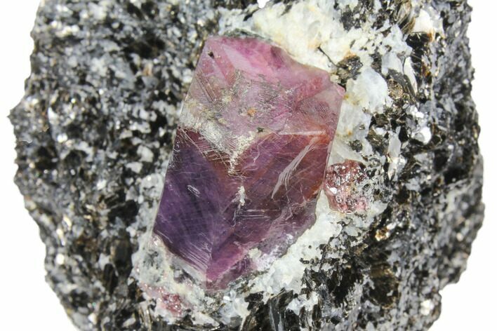 Corundum (Sapphire) Crystal in Mica Schist Matrix - Madagacar #130487